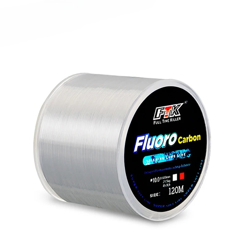 Fluorocarbon Line - 120m Fluorocarbon Fishing Line 0.2mm-0.6mm 7.15LB-45LB