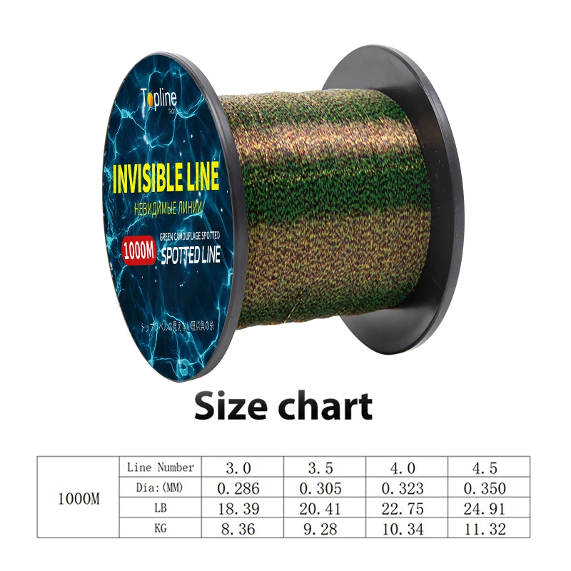 1000M 3.0# Fishing Line Green  – обзор и цена Fluorocarbon Line