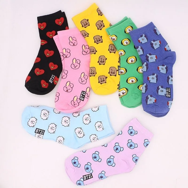 Kawaii BT21 Cartoon Socks Cute – обзор и цена Tippet Line