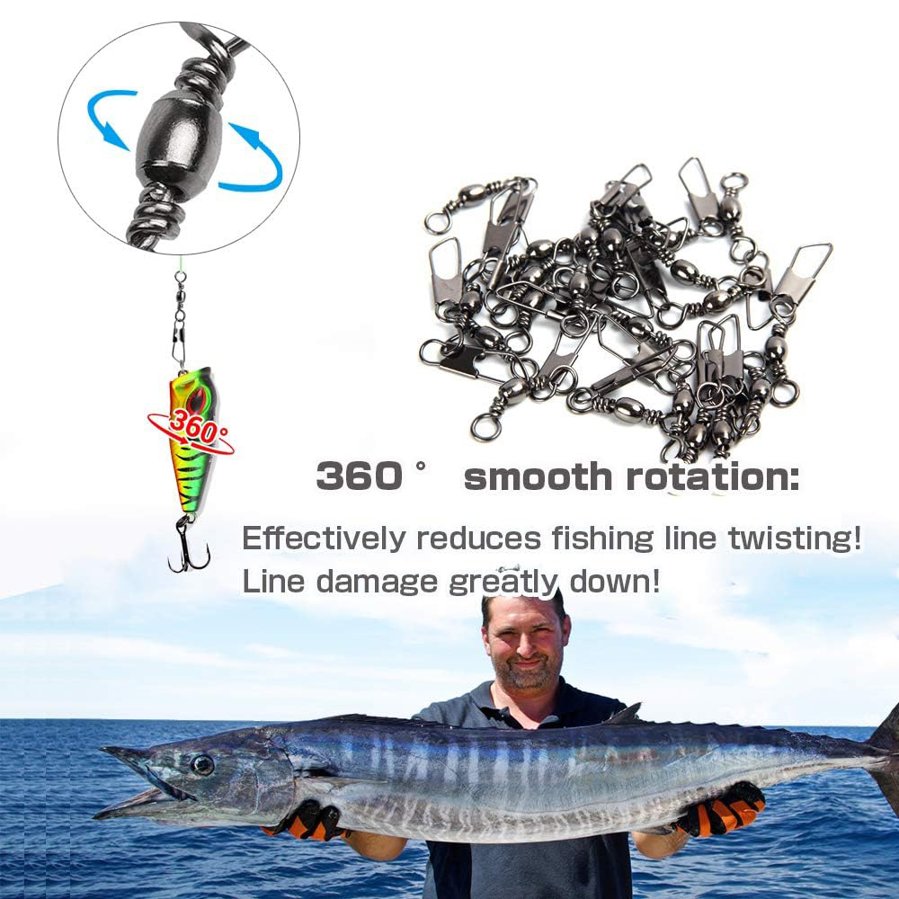 50Pcs Stainless Steel Snap Swi – обзор и цена Monofilament Line