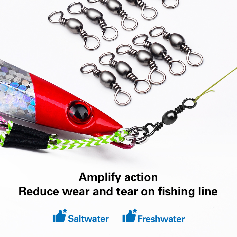 100Pcs Fishing Swivels Connect – обзор и цена Leader Line