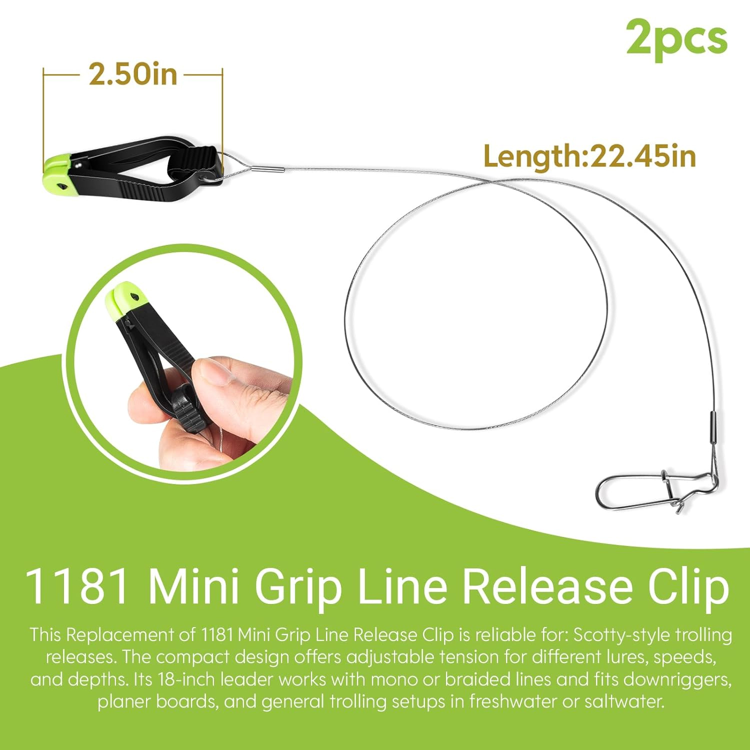 1181 Grip Line Release Clip fo – обзор и цена Leader Line