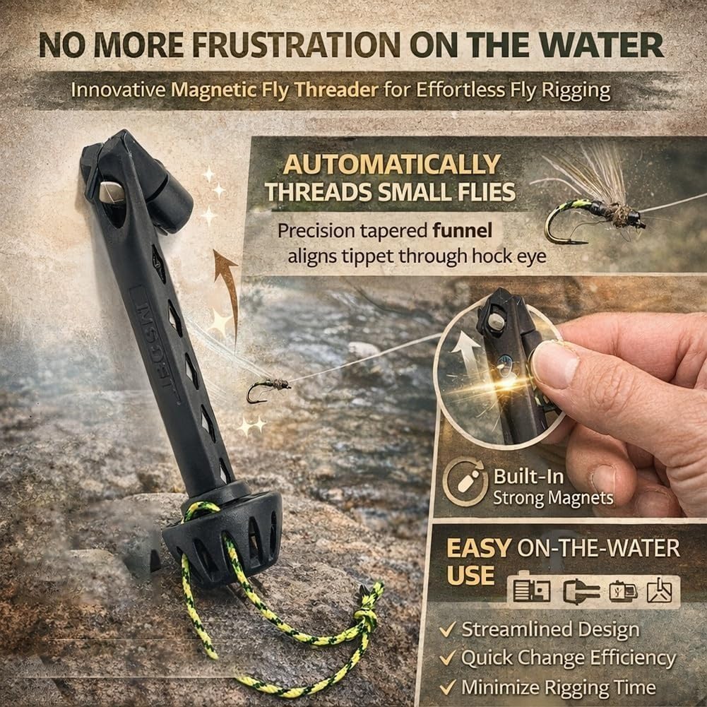 Portable Magnetic Fly Threader – обзор и цена Fishing Line Winder