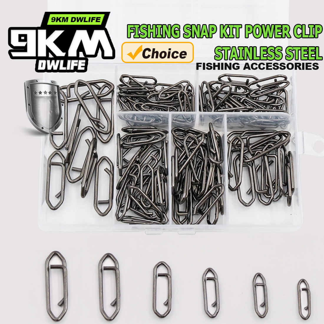 9KM Fishing Snap Kit 110pcs Po – обзор и цена Saltwater Line
