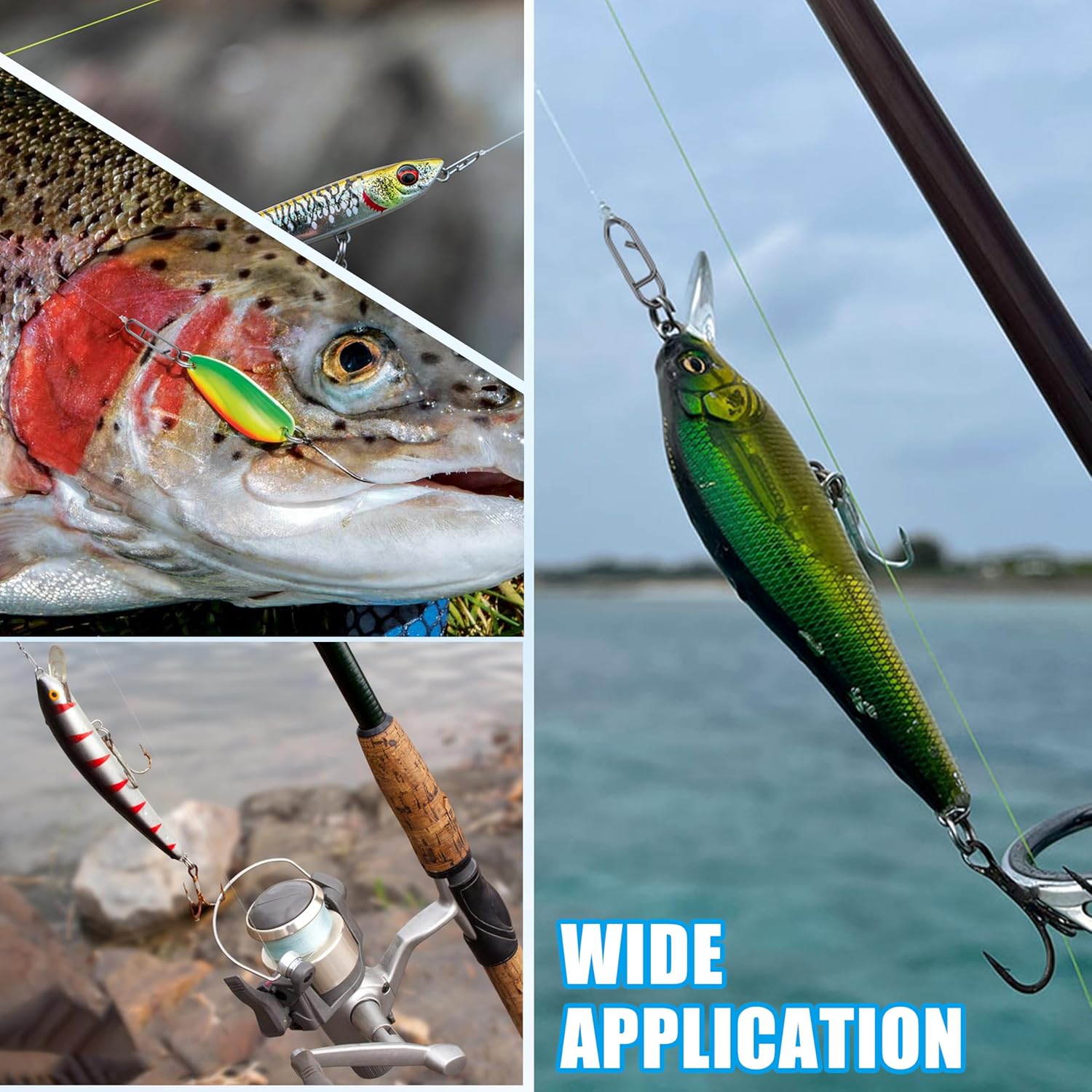 9KM Fishing Snap Kit 110pcs Po – обзор и цена Saltwater Line