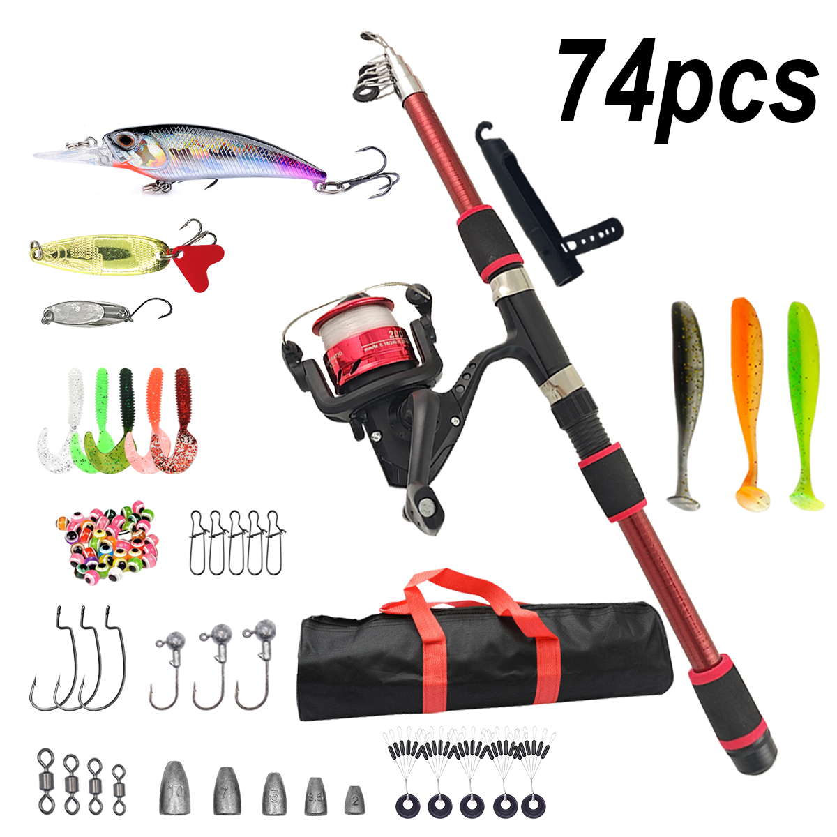 Fishing Pole Set Full Kits Wit – обзор и цена Fishing Line Spooler
