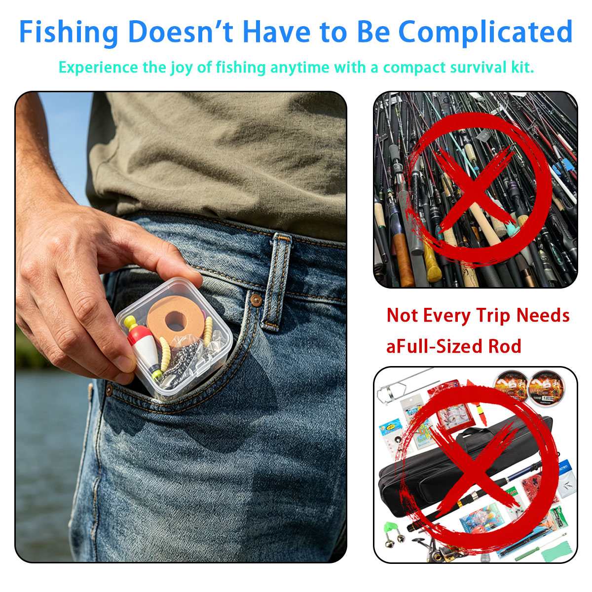 Portable Emergency Fishing Gea – обзор и цена Fishing Line Box