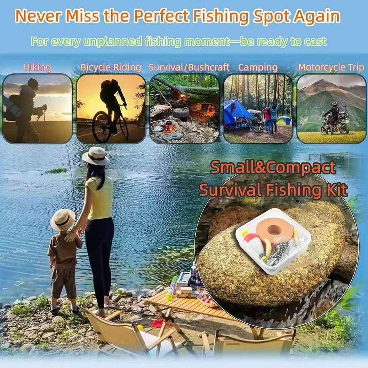 Portable Emergency Fishing Gea – обзор и цена Fishing Line Box