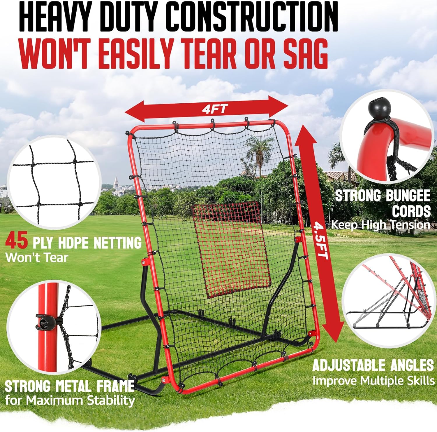 Baseball Rebounder Net, 3/5 Ad – обзор и цена Fly Line