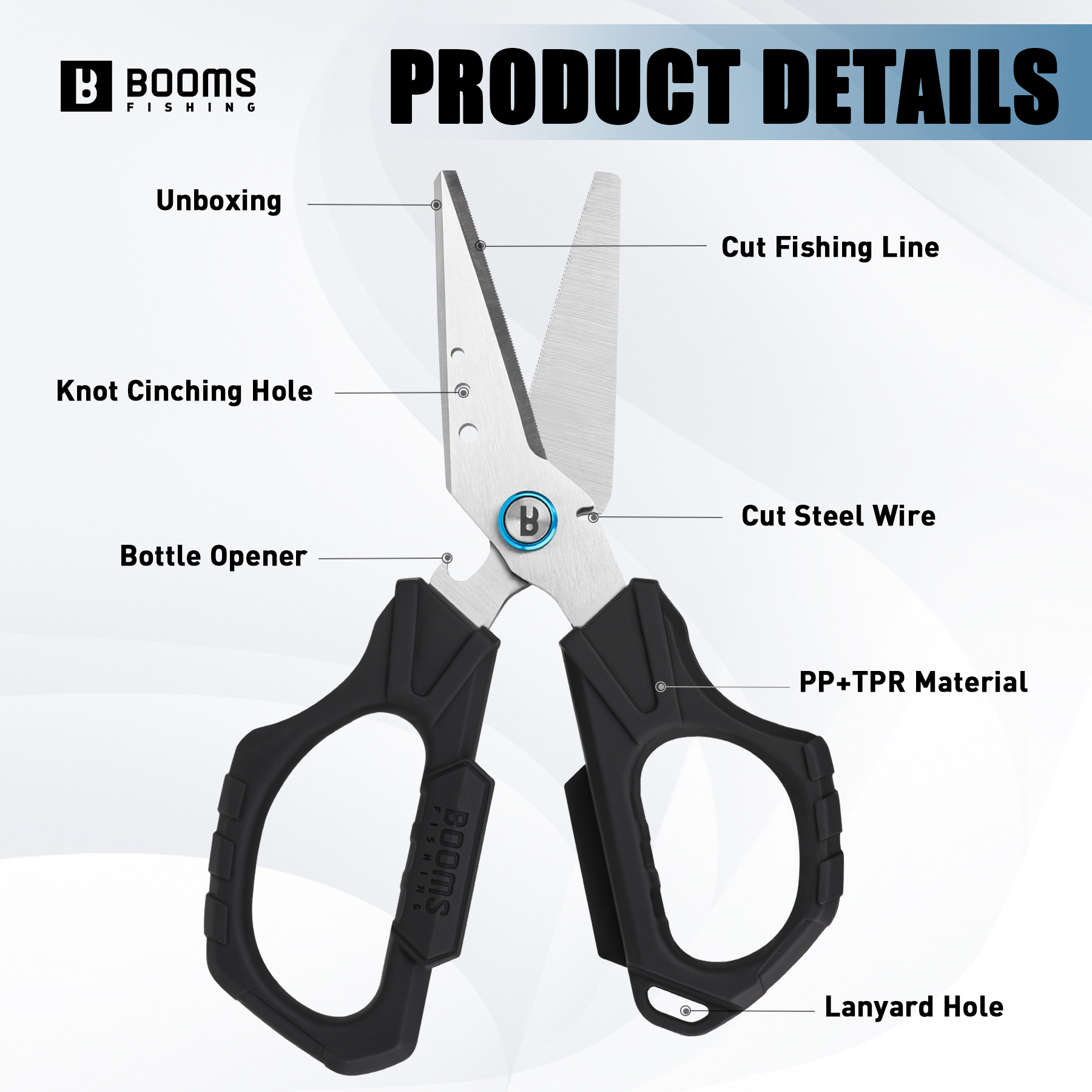 Booms Fishing S04 Fishing Scis – обзор и цена Fishing Line Cutter