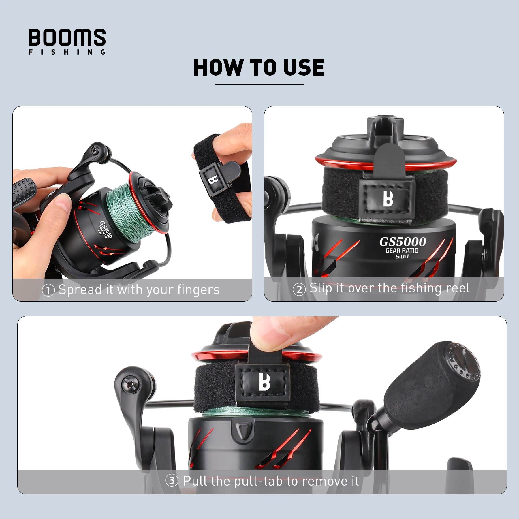 Booms Fishing SB1 4Pcs Spinnin – обзор и цена Fishing Line Spool